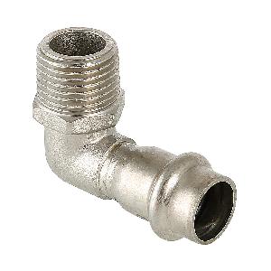 Valtec Угольник 90° с нар.р. нерж. сталь 22х3/4" TV9532205   VTi.953.I.002205