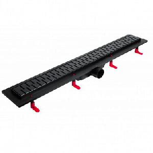 Miano Душевой лоток 800мм MEDIUM BLACK EDITION, боковой слив D50, MS-80MB 