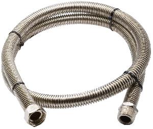 OVERCON Подводка для газа 40 см 1/2" г/ш сильфонная, нерж.