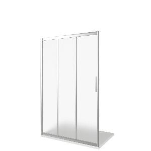 GoodDoor ORION WTW-130-G-CH Душевое ограждение  (1300*1850*5) профиль хром, стекло матовое Грейп