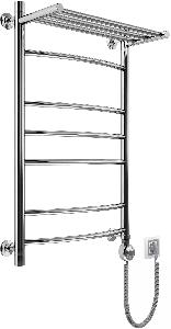 MARGROID Эл.полотенцесушитель с полкой В5 Р120*50 Тэн Канцер 600 W  хром Правый
